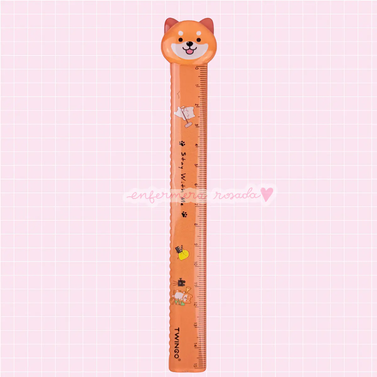 Regla Animalitos 15 cm 📏🐾 — libreta de bolsillo para estudiantes de enfermería | Enfermera Rosada (5)