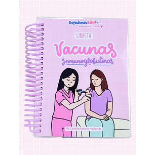Libreta Vacunas e Inmunoglobulinas — libreta de bolsillo para estudiantes de enfermería | Enfermera Rosada
