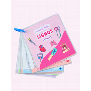 Flashcards Signos Vitales — libreta de bolsillo para estudiantes de enfermería | Enfermera Rosada