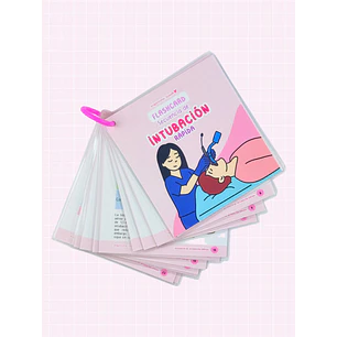 Flashcards Secuencia de Intubación Rápida — libreta de bolsillo para estudiantes de enfermería | Enfermera Rosada