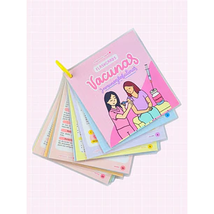 Flashcards Vacunas — libreta de bolsillo para estudiantes de enfermería | Enfermera Rosada