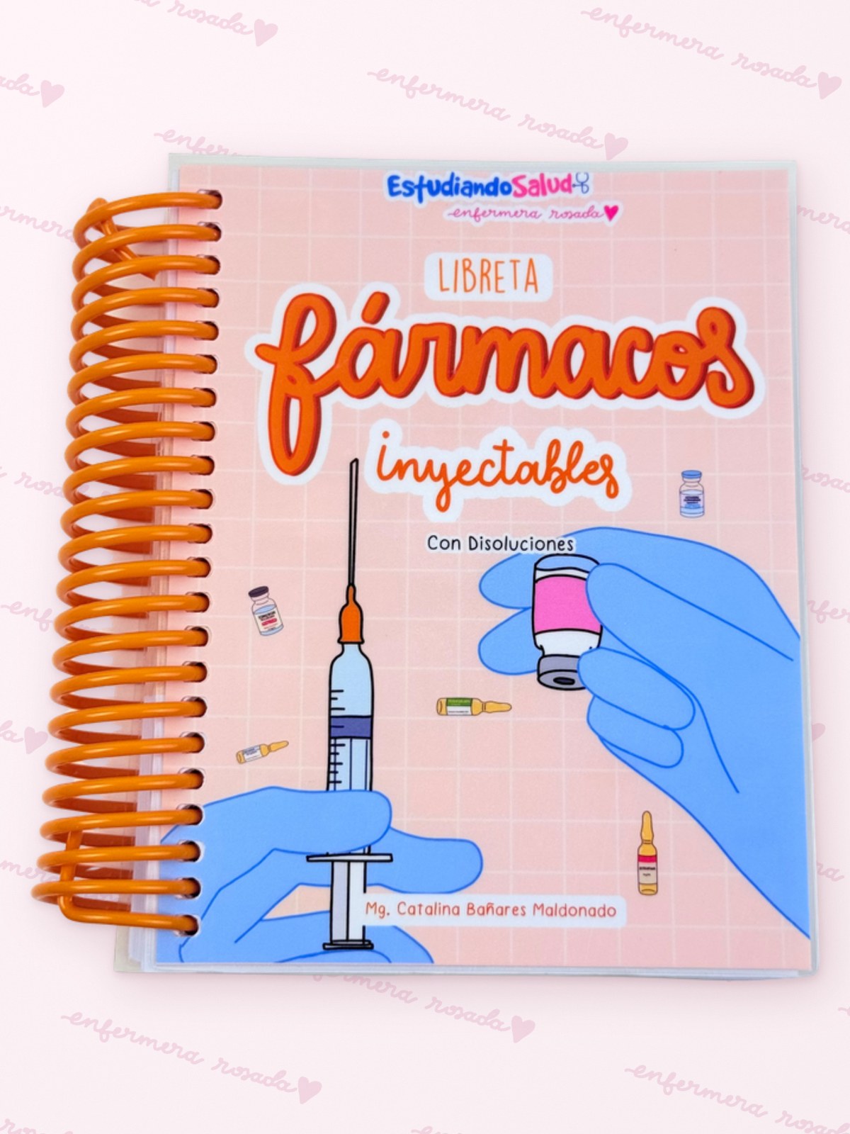 Libreta Fármacos Inyectables y Disoluciones — libreta de bolsillo para estudiantes de enfermería | Enfermera Rosada (1)