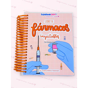 Libreta Fármacos Inyectables y Disoluciones — libreta de bolsillo para estudiantes de enfermería | Enfermera Rosada