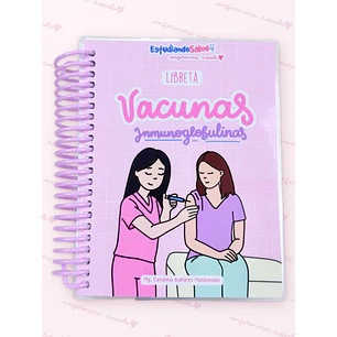 Libreta Vacunas e Inmunoglobulinas — libreta de bolsillo para estudiantes de enfermería | Enfermera Rosada