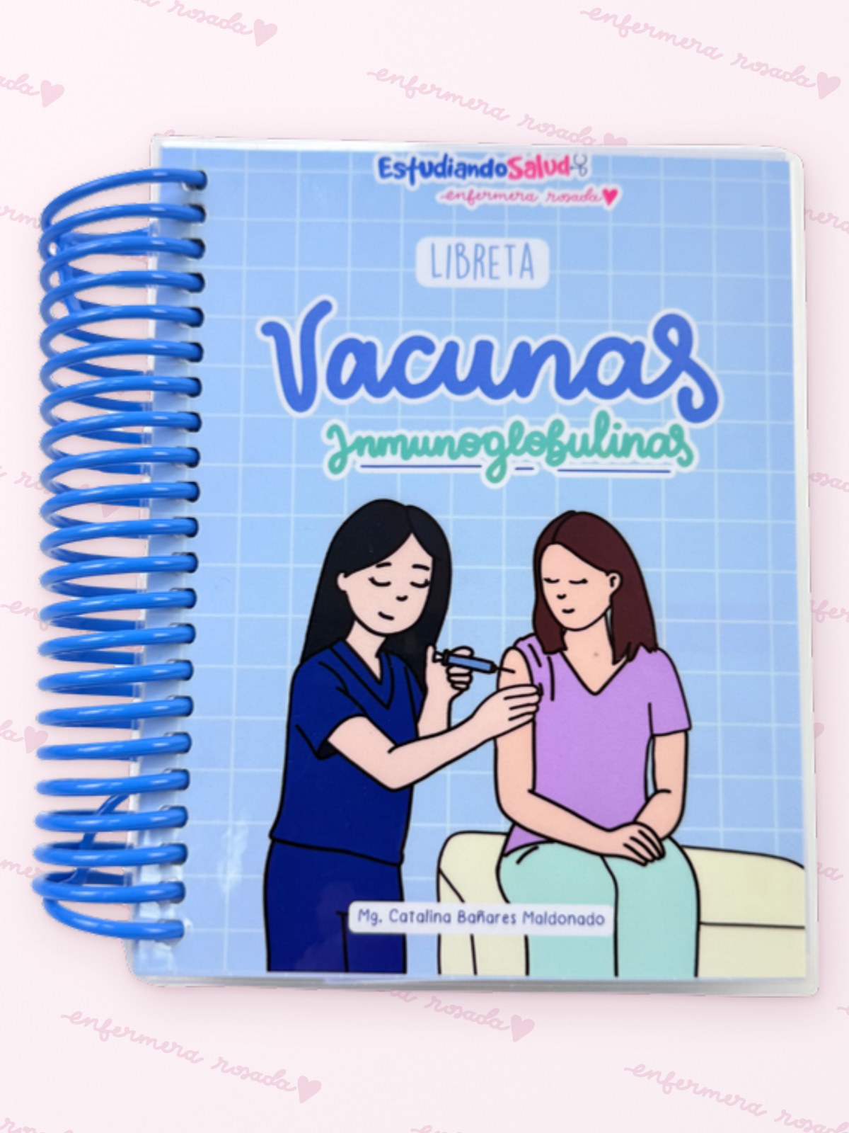 Libreta Vacunas e Inmunoglobulinas — libreta de bolsillo para estudiantes de enfermería | Enfermera Rosada (2)