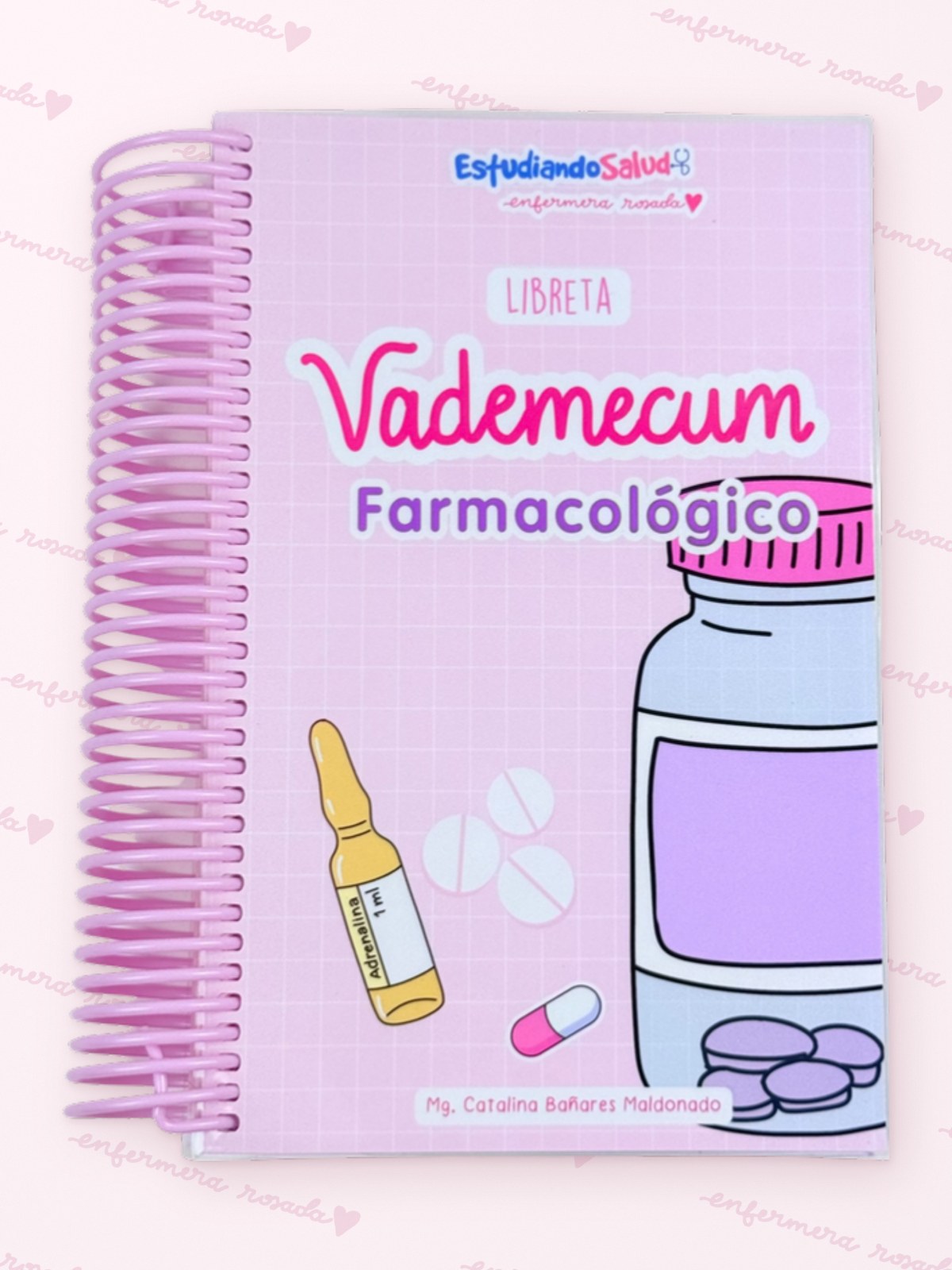 Libreta Vademecum Farmacológico — libreta de bolsillo para estudiantes de enfermería | Enfermera Rosada (1)