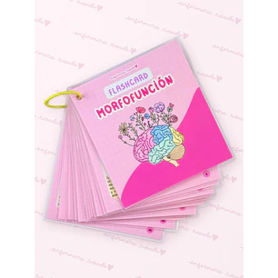 Flashcards Morfofunción — libreta de bolsillo para estudiantes de enfermería | Enfermera Rosada