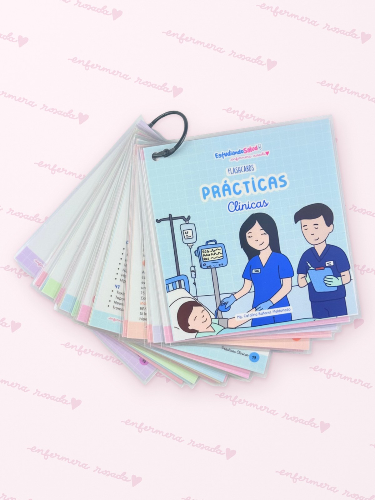 Flashcards Prácticas Clínicas — libreta de bolsillo para estudiantes de enfermería | Enfermera Rosada (2)