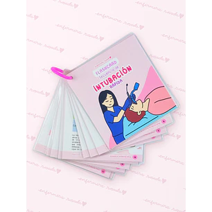 Flashcards Secuencia de Intubación Rápida — libreta de bolsillo para estudiantes de enfermería | Enfermera Rosada