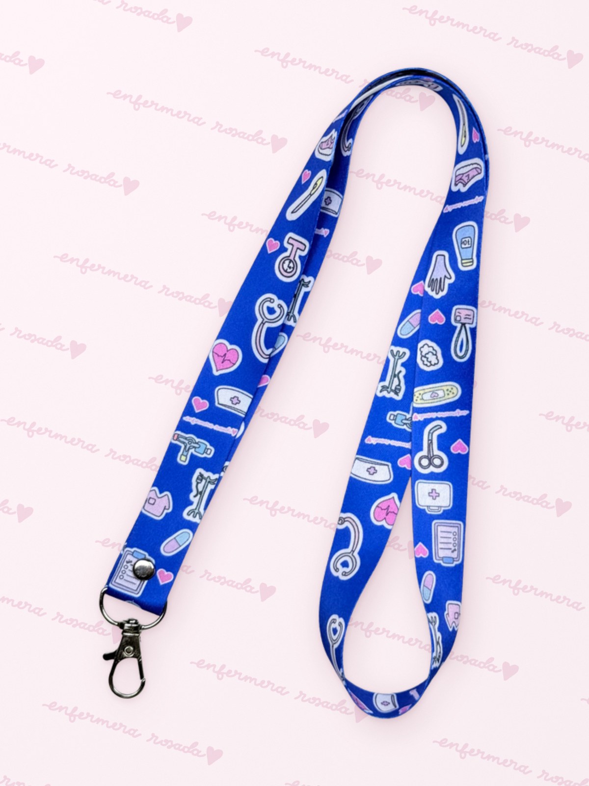 Lanyard Portacredencial — libreta de bolsillo para estudiantes de enfermería | Enfermera Rosada (2)