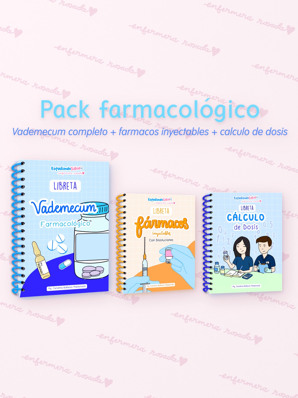 Pack Farmacológico — libreta de bolsillo para estudiantes de enfermería | Enfermera Rosada (2)