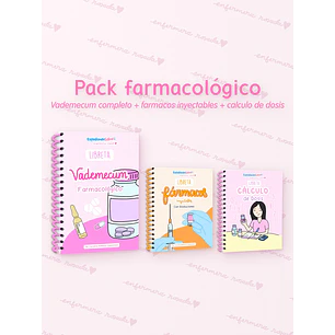 Pack Farmacológico — libreta de bolsillo para estudiantes de enfermería | Enfermera Rosada