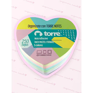 Post-it Corazón Pastel 5 Colores — libreta de bolsillo para estudiantes de enfermería | Enfermera Rosada