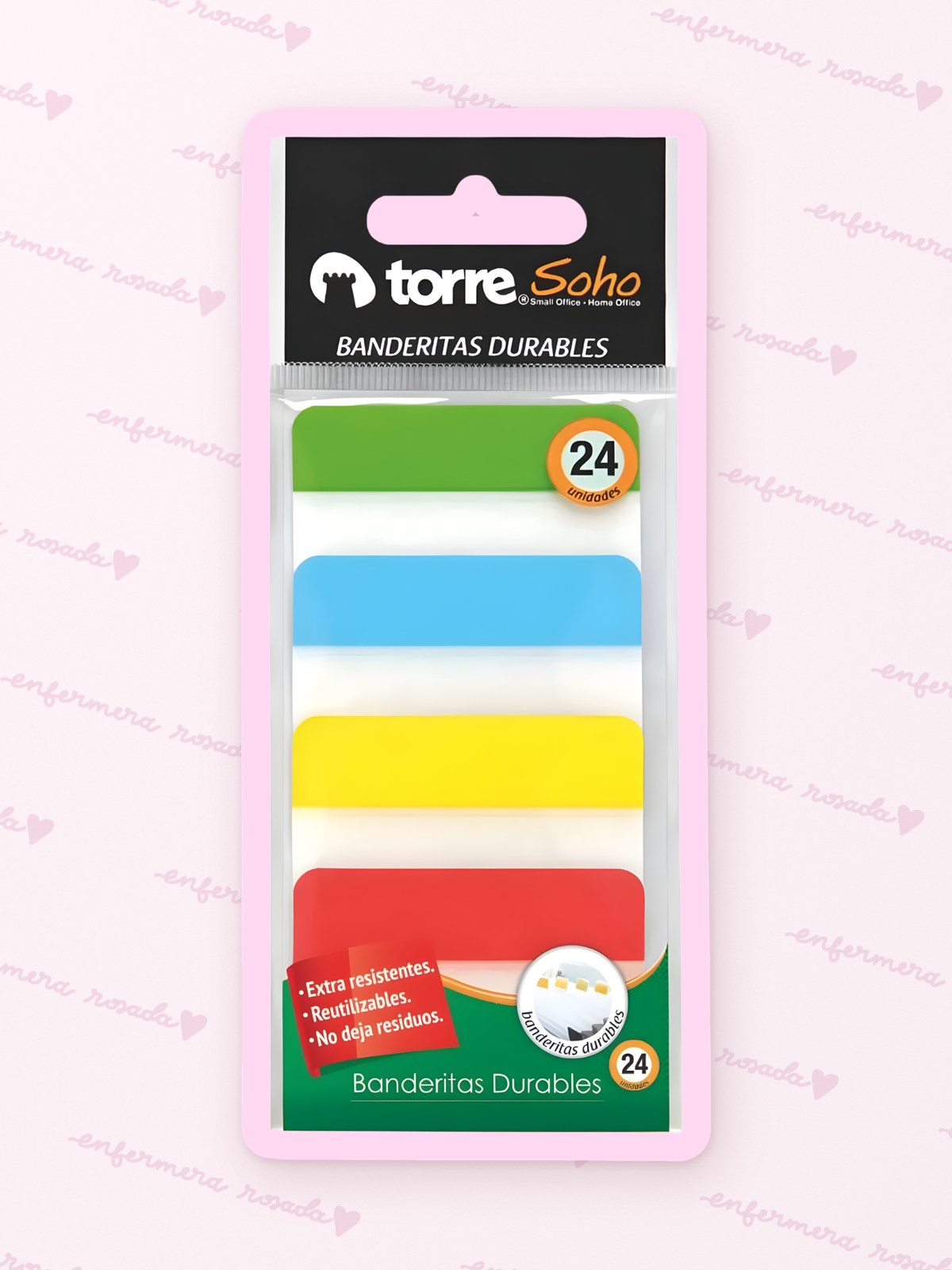Banderitas Adhesivas para Marcar Libros — libreta de bolsillo para estudiantes de enfermería | Enfermera Rosada (1)