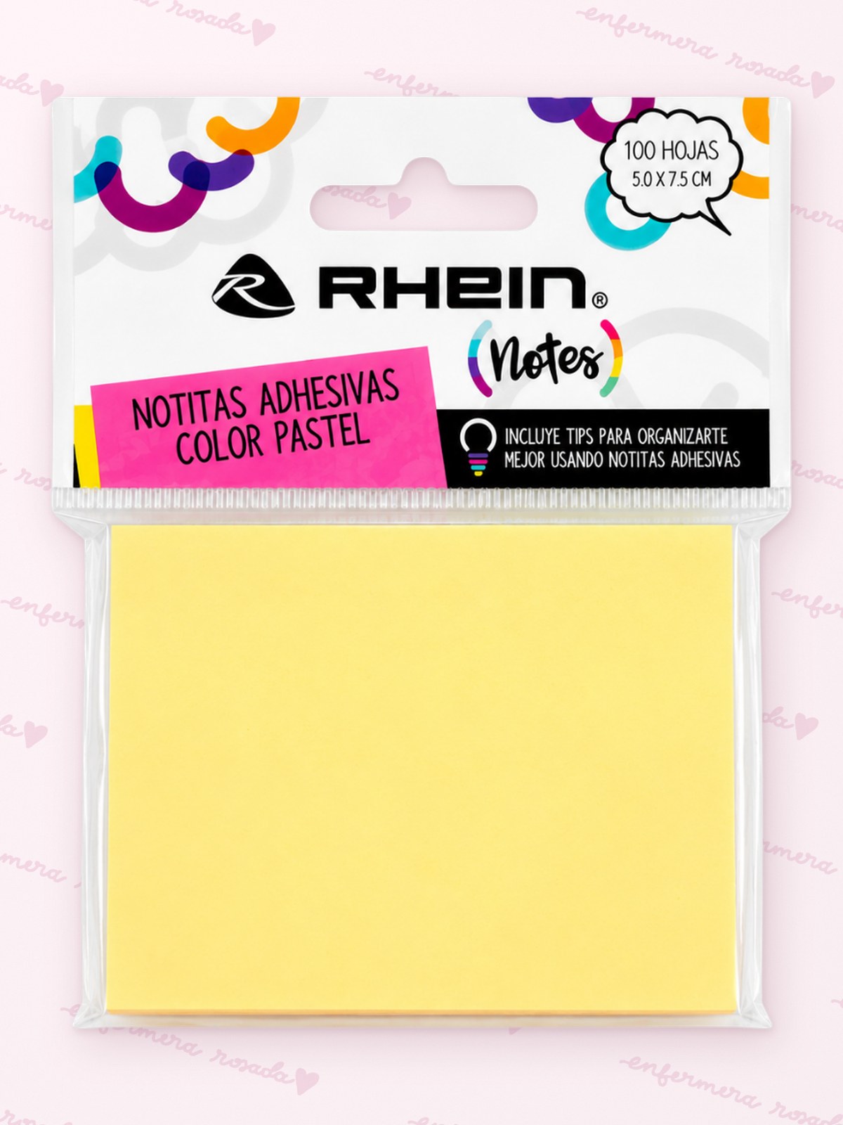 Post-it Rhein — libreta de bolsillo para estudiantes de enfermería | Enfermera Rosada (4)