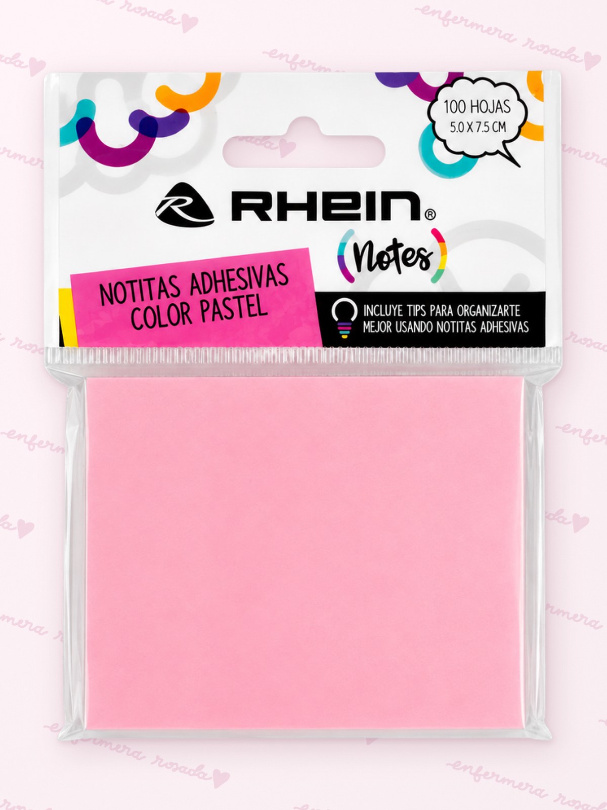 Post-it Rhein — libreta de bolsillo para estudiantes de enfermería | Enfermera Rosada (3)