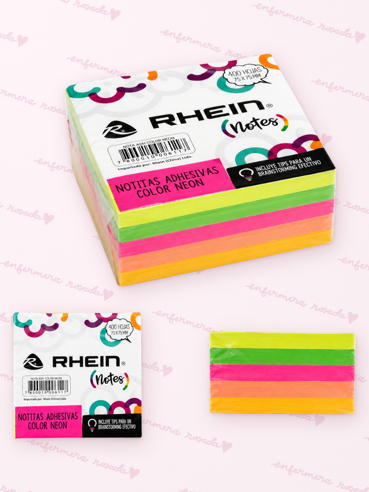 Post-it Rhein — libreta de bolsillo para estudiantes de enfermería | Enfermera Rosada (2)