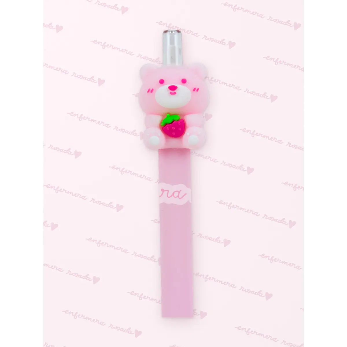 Lápiz Osito Cariñoso 🍓🐻 — libreta de bolsillo para estudiantes de enfermería | Enfermera Rosada (2)