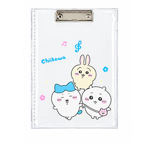Clipboard Transparente Chiikawa — libreta de bolsillo para estudiantes de enfermería | Enfermera Rosada