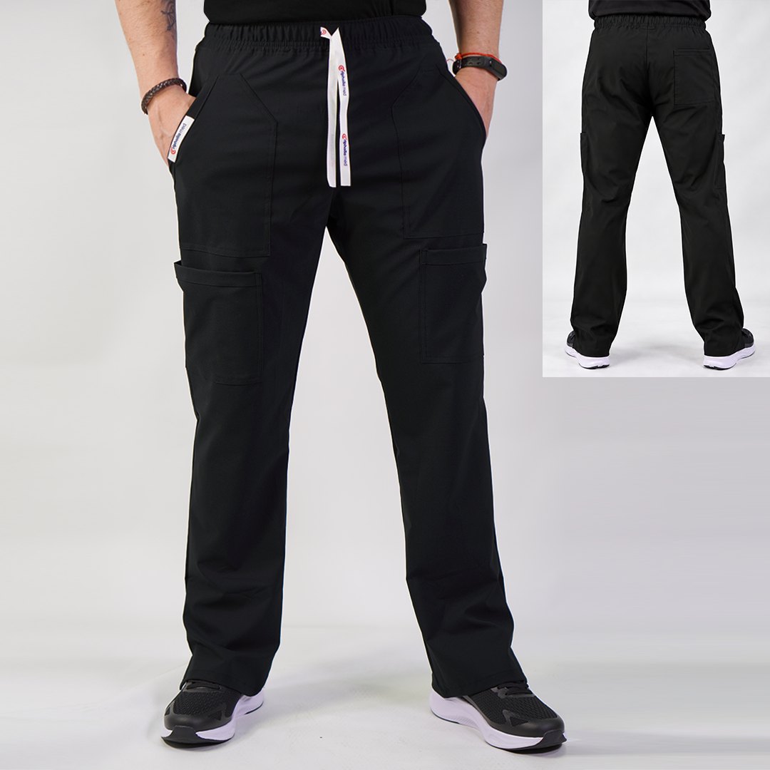 Pantalón Antifluidos Hombre Negro — libreta de bolsillo para estudiantes de enfermería | Enfermera Rosada (1)