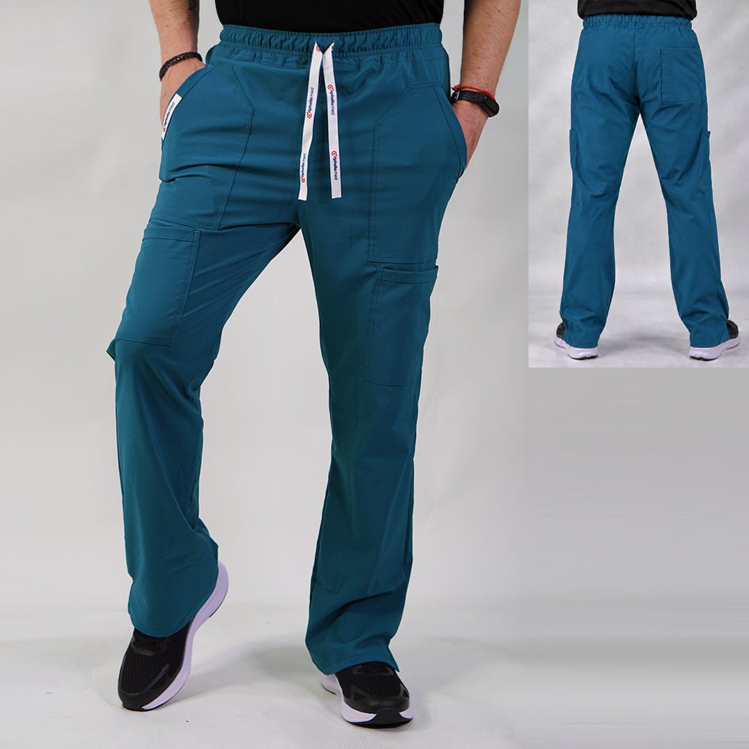 Pantalón Antifluidos Hombre Verde Petróleo — libreta de bolsillo para estudiantes de enfermería | Enfermera Rosada (1)