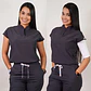 Delantal Antifluidos Mujer Amapola Gris - Miniatura 1
