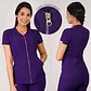 Delantal Antifluidos Mujer Lirio con Cierre Morado - Miniatura 1