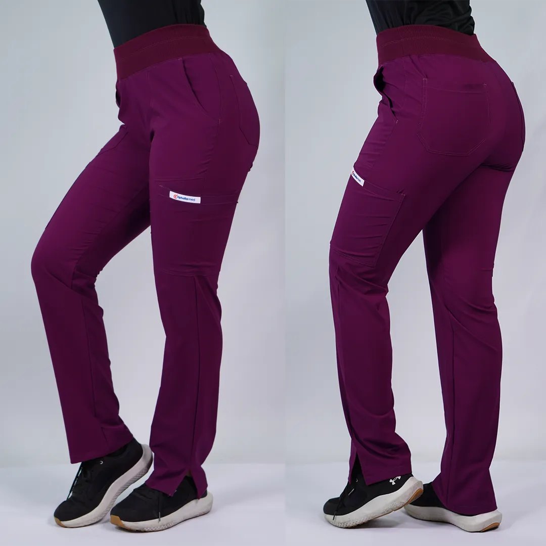 Pantalón Antifluidos Mujer PM Burdeo — libreta de bolsillo para estudiantes de enfermería | Enfermera Rosada (1)