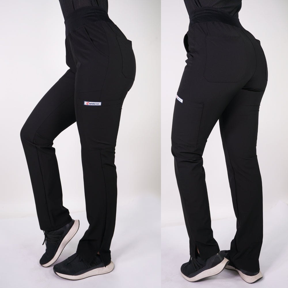 Pantalón Antifluidos Mujer PM Negro — libreta de bolsillo para estudiantes de enfermería | Enfermera Rosada (1)