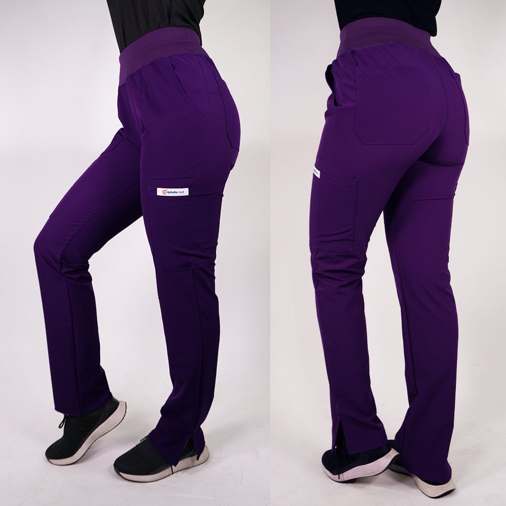 Pantalón Antifluidos Mujer PM Morado 1 — libreta de bolsillo para estudiantes de enfermería | Enfermera Rosada (1)