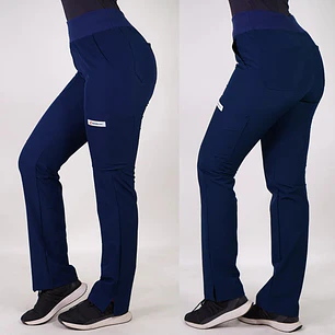 Pantalón Antifluidos Mujer PM Azul Marino — libreta de bolsillo para estudiantes de enfermería | Enfermera Rosada