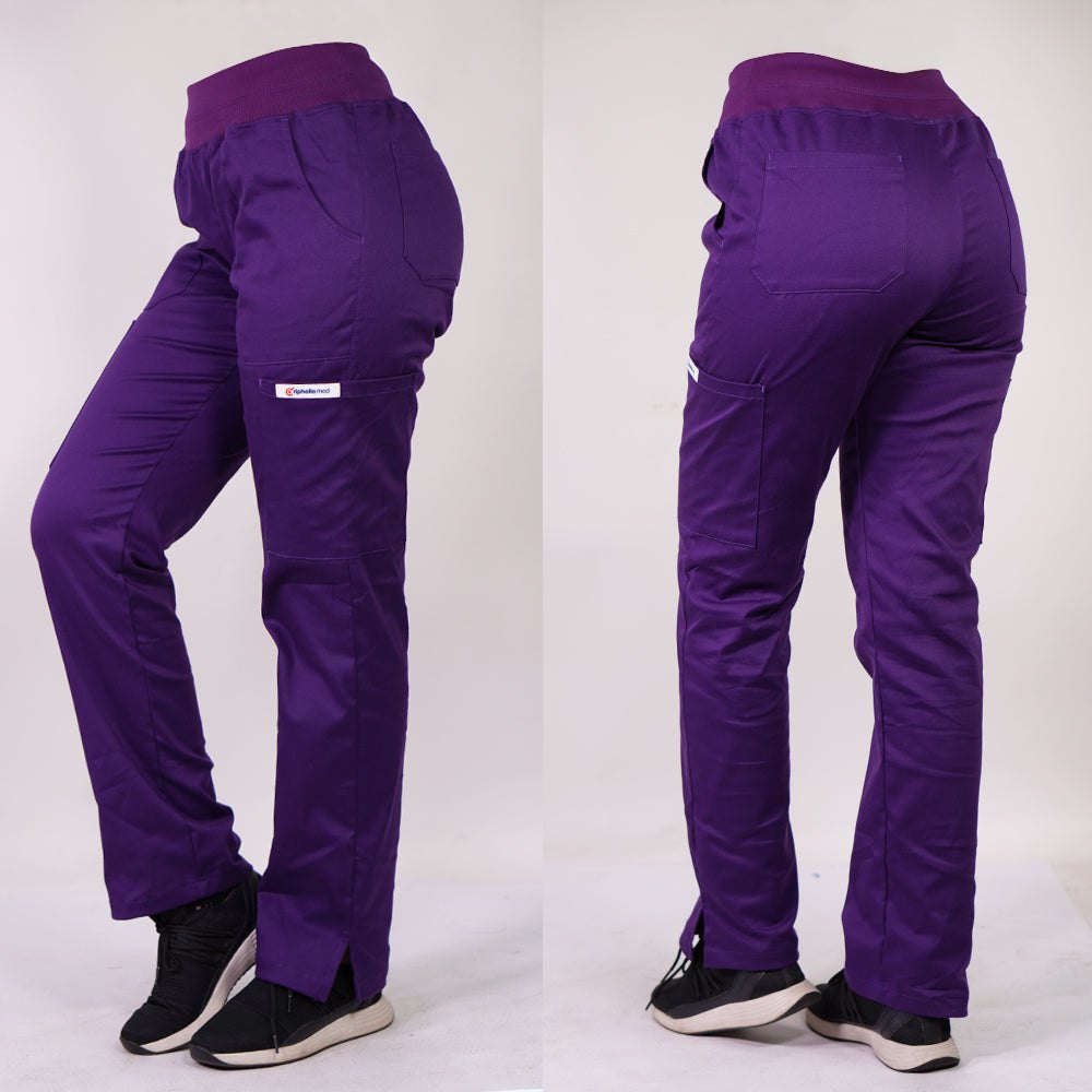 Pantalón de Algodón Mujer PM Morado — libreta de bolsillo para estudiantes de enfermería | Enfermera Rosada (1)