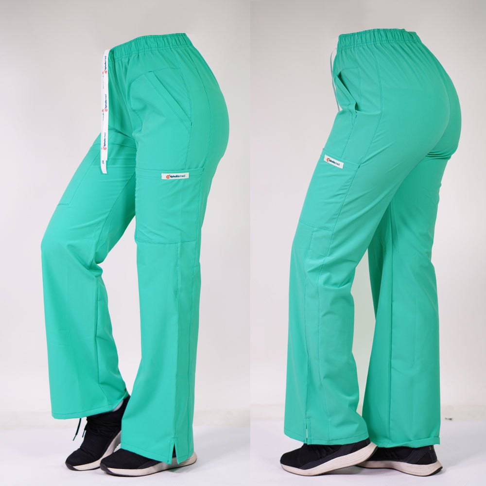Pantalón Antifluidos Mujer Roma Verde Pastel — libreta de bolsillo para estudiantes de enfermería | Enfermera Rosada (1)
