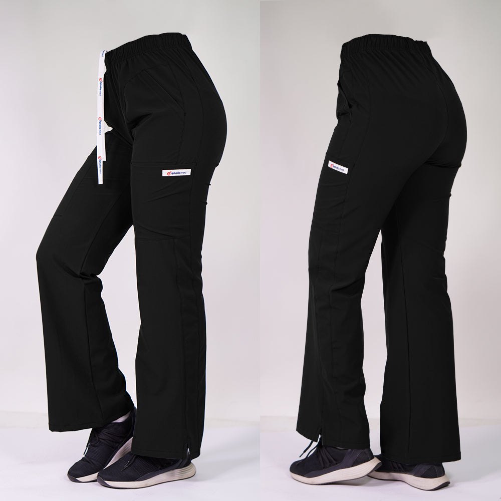 Pantalón Antifluidos Mujer Roma Negro — libreta de bolsillo para estudiantes de enfermería | Enfermera Rosada (1)