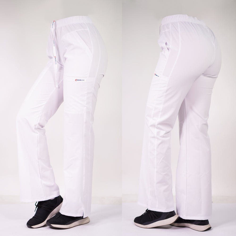 Pantalón Antifluidos Mujer Roma Blanco — libreta de bolsillo para estudiantes de enfermería | Enfermera Rosada (1)
