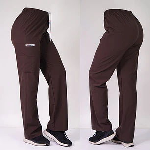 Pantalón Recto Antifluidos Unisex Café — libreta de bolsillo para estudiantes de enfermería | Enfermera Rosada