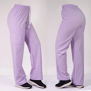 Pantalón Recto Antifluidos Unisex Lila 1 — libreta de bolsillo para estudiantes de enfermería | Enfermera Rosada