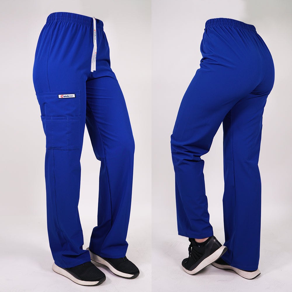 Pantalón Recto Antifluidos Unisex Azul Rey — libreta de bolsillo para estudiantes de enfermería | Enfermera Rosada (1)