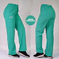 Pantalón Recto Antifluidos Unisex Verde Pastel - Miniatura 1