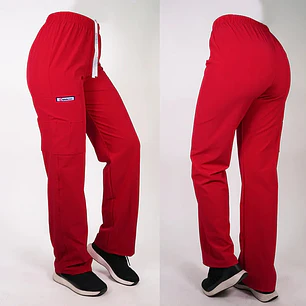 Pantalón Recto Antifluidos Unisex Rojo — libreta de bolsillo para estudiantes de enfermería | Enfermera Rosada