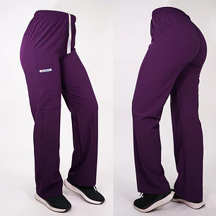 Pantalón Recto Antifluidos Unisex Morado 2 — libreta de bolsillo para estudiantes de enfermería | Enfermera Rosada