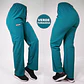 Pantalón Recto Antifluidos Unisex Verde Turquesa - Miniatura 1