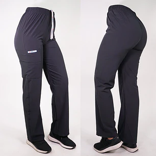 Pantalón Recto Antifluidos Unisex Gris — libreta de bolsillo para estudiantes de enfermería | Enfermera Rosada
