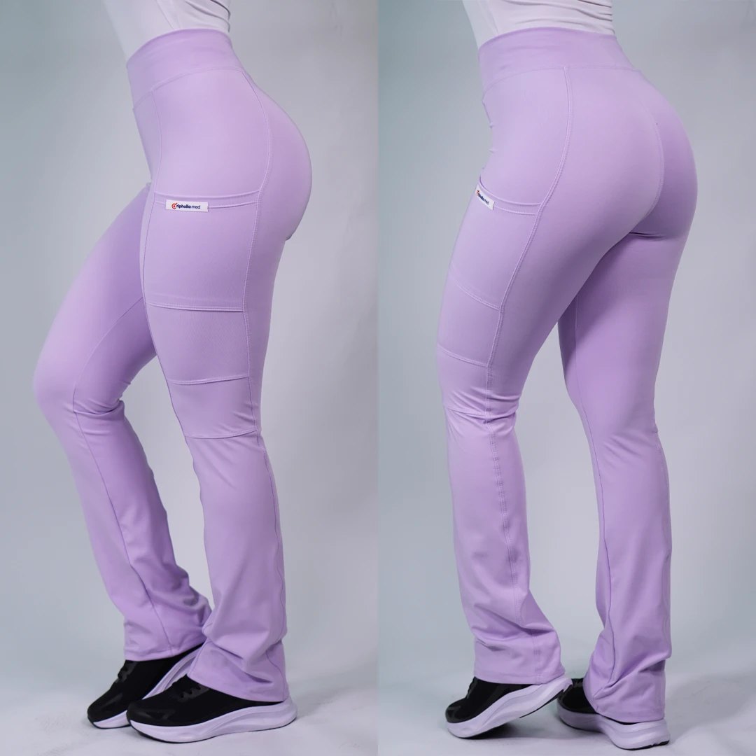 Pantalón Clínico Mujer Flexxy Lila Pastel — libreta de bolsillo para estudiantes de enfermería | Enfermera Rosada (1)