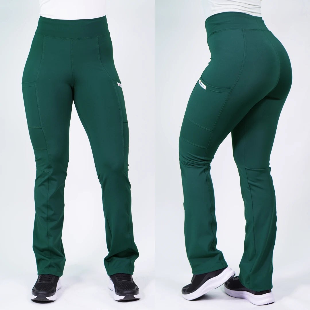 Pantalón Clínico Mujer Flexxy Verde Botella — libreta de bolsillo para estudiantes de enfermería | Enfermera Rosada (1)