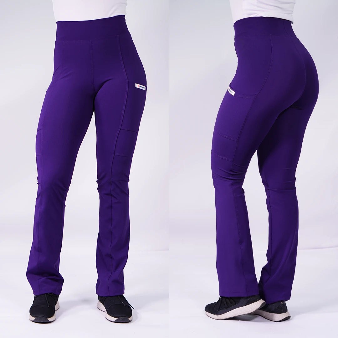 Pantalón Clínico Mujer Flexxy Morado — libreta de bolsillo para estudiantes de enfermería | Enfermera Rosada (1)