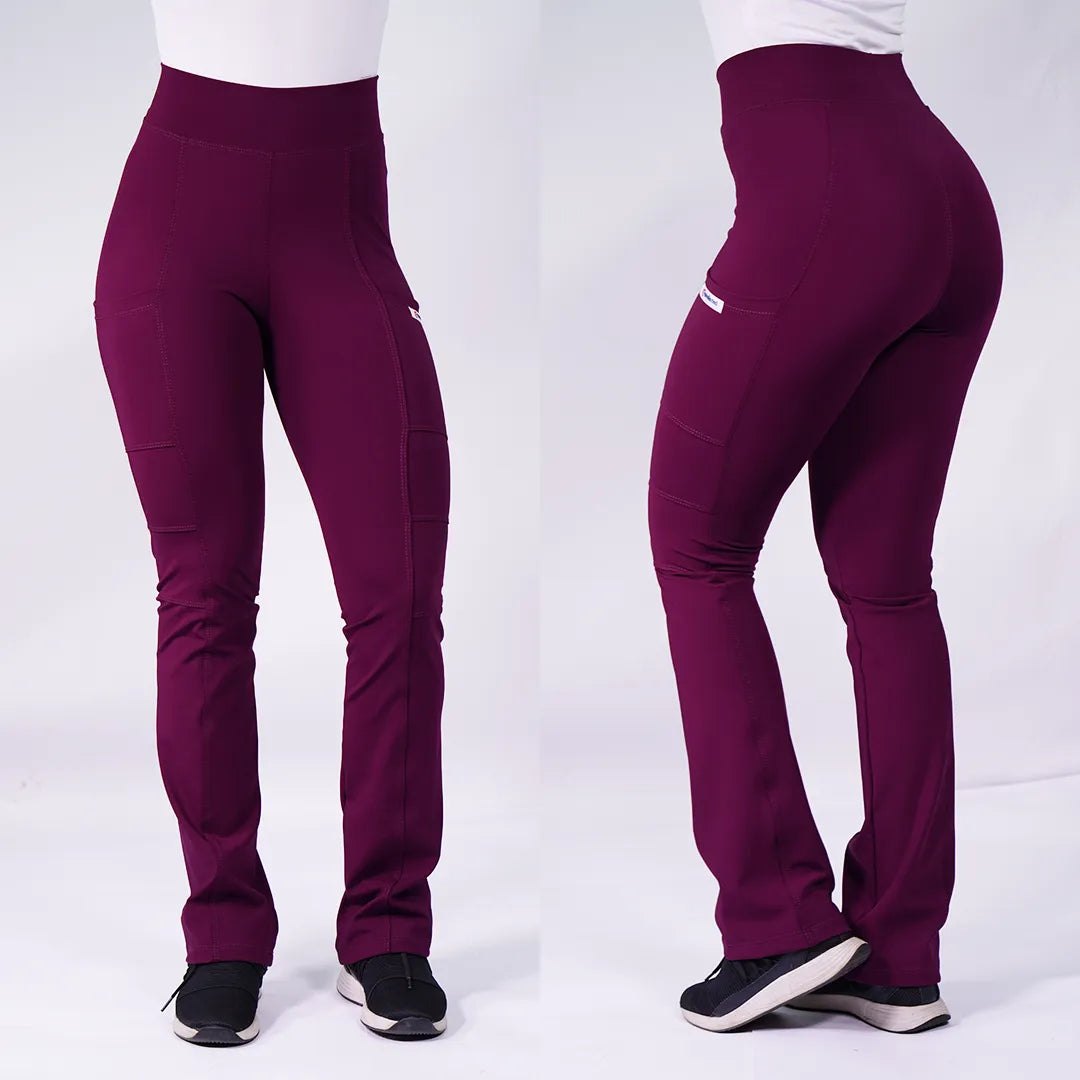Pantalón Clínico Mujer Flexxy Burdeo — libreta de bolsillo para estudiantes de enfermería | Enfermera Rosada (1)