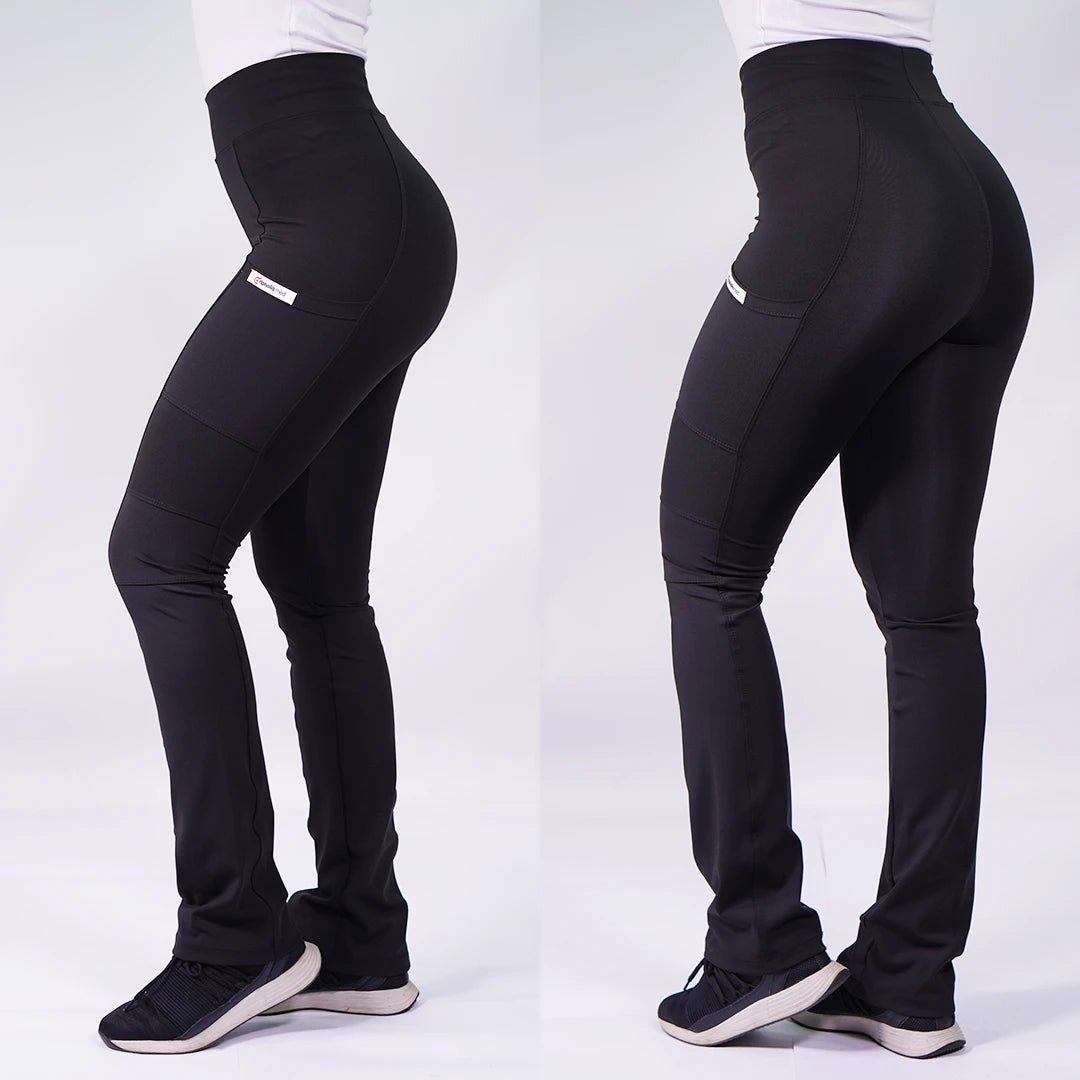 Pantalón Clínico Mujer Flexxy Negro — libreta de bolsillo para estudiantes de enfermería | Enfermera Rosada (1)