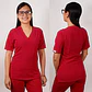 Delantal Antifluidos Mujer Clásico Rojo - Miniatura 1