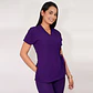 Delantal Antifluidos Mujer Azucena Morado 1 - Miniatura 1